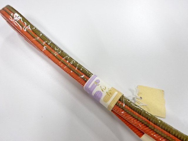  大特価品　未使用品　正絹　五嶋紐　撚り房　手組帯締め